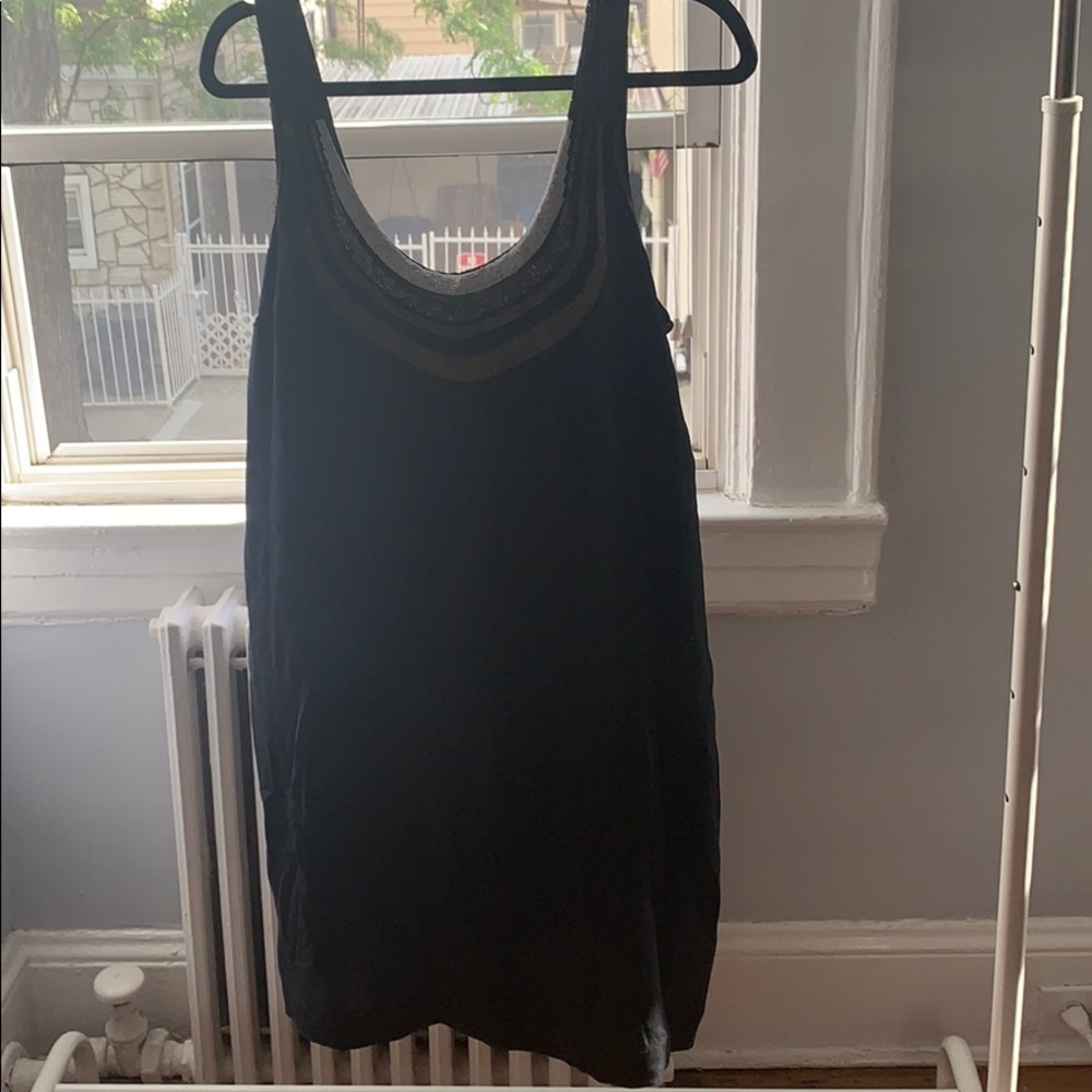 Love Sam knee length dress with neckline beading
